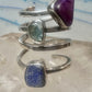Lilly Barrack ring modernist three gemstone ring Turquoise size 5.5 sterling silver women