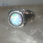 Navajo lab opal ring signed B size 5.75 sterling silver women