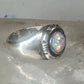 Navajo lab opal ring signed B size 5.75 sterling silver women