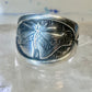 Pollack ring Spirit Bear size 9 sterling silver women men