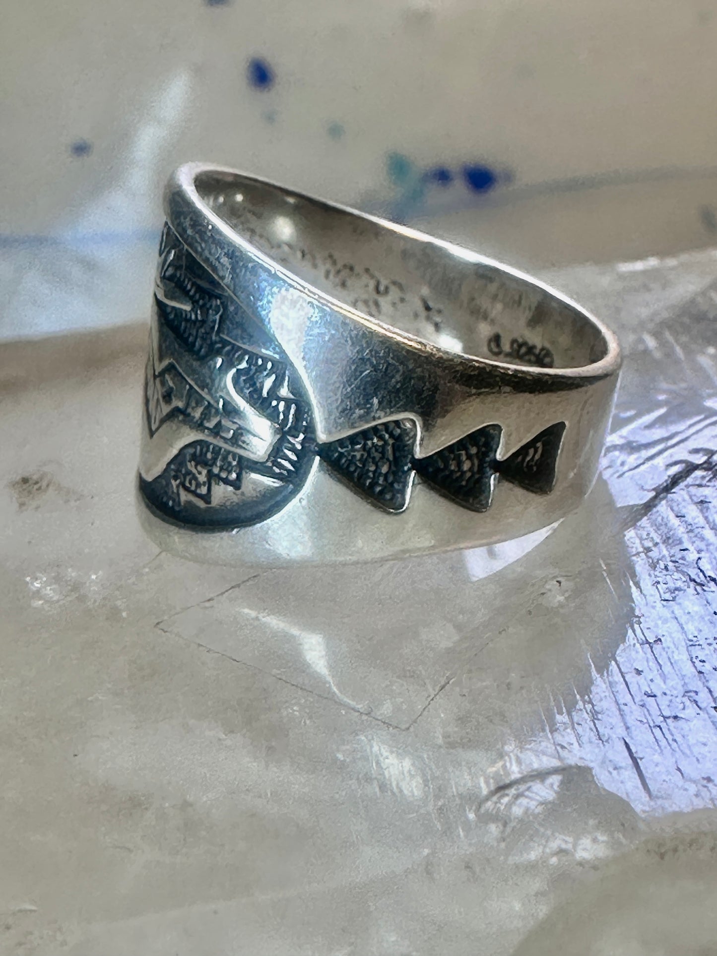 Pollack ring Spirit Bear size 9 sterling silver women men