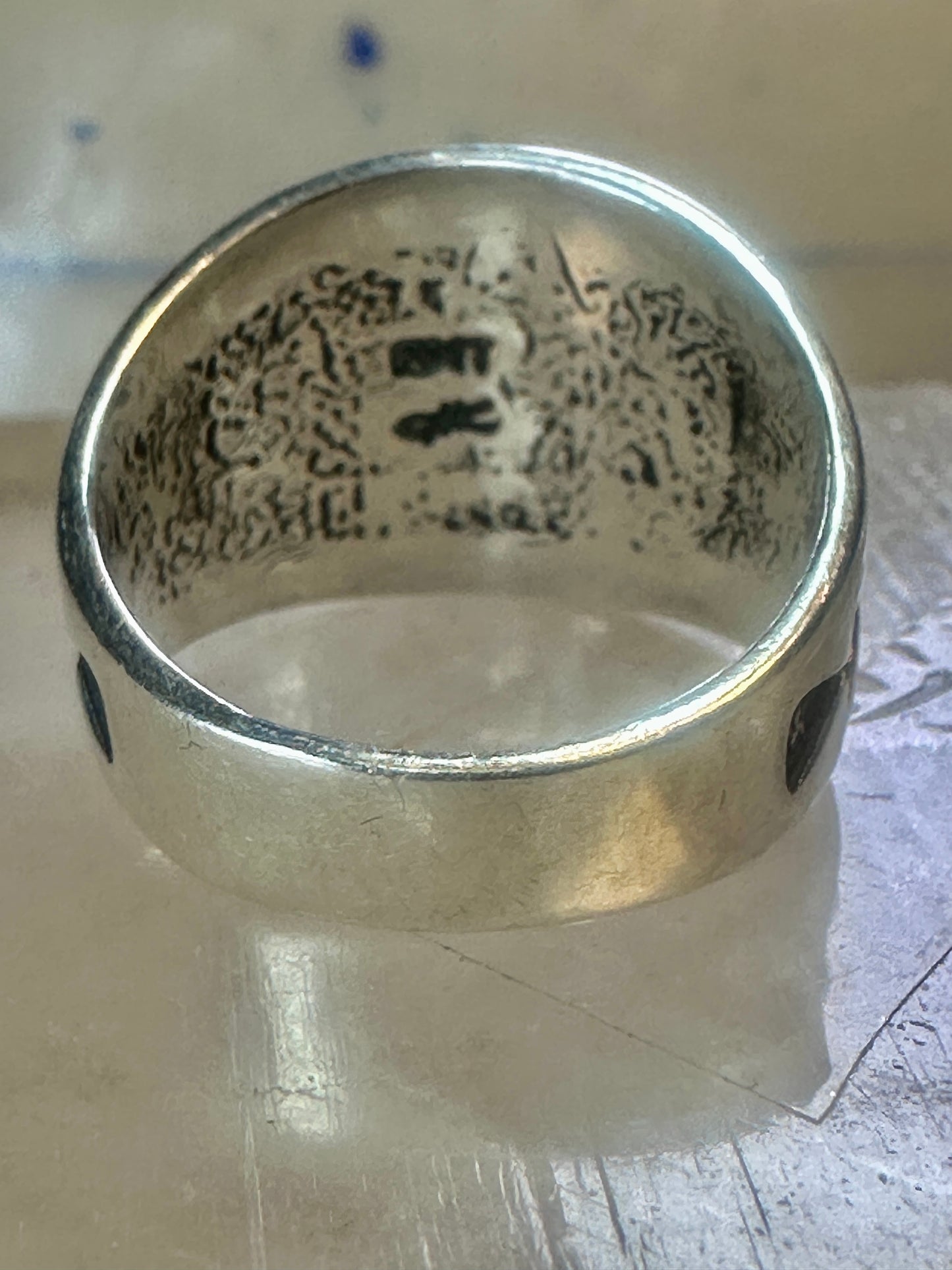Pollack ring Spirit Bear size 9 sterling silver women men