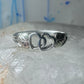 Black Hills Gold ring double heart Valentine Love band size 9.25 sterling silver women