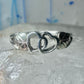 Black Hills Gold ring double heart Valentine Love band size 9.25 sterling silver women