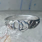 Black Hills Gold ring double heart Valentine Love band size 9.25 sterling silver women