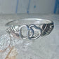 Black Hills Gold ring double heart Valentine Love band size 9.25 sterling silver women
