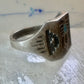 Pollack ring Thunderbird turquoise size 12.75 sterling silver women men