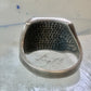 Pollack ring Thunderbird turquoise size 12.75 sterling silver women men