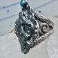 Dog ring "In Dog We Trust" band "Guard and Protect Me" text size 6.75 sterling silver wome