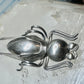 Vintage Taxco Sterling Silver Beetle Pin Mexican Insect Brooch 1 3/4" 6.5g 925