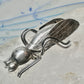 Vintage Taxco Sterling Silver Beetle Pin Mexican Insect Brooch 1 3/4" 6.5g 925