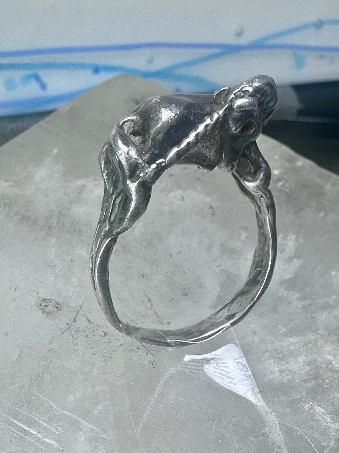 Unicorn Ring by horse band size 7 sterling silver women girls