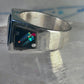 Navajo ring K Nez Storyteller Shooting Stars Village lapis opal size 7.75 sterling silver