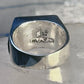 Navajo ring K Nez Storyteller Shooting Stars Village lapis opal size 7.75 sterling silver