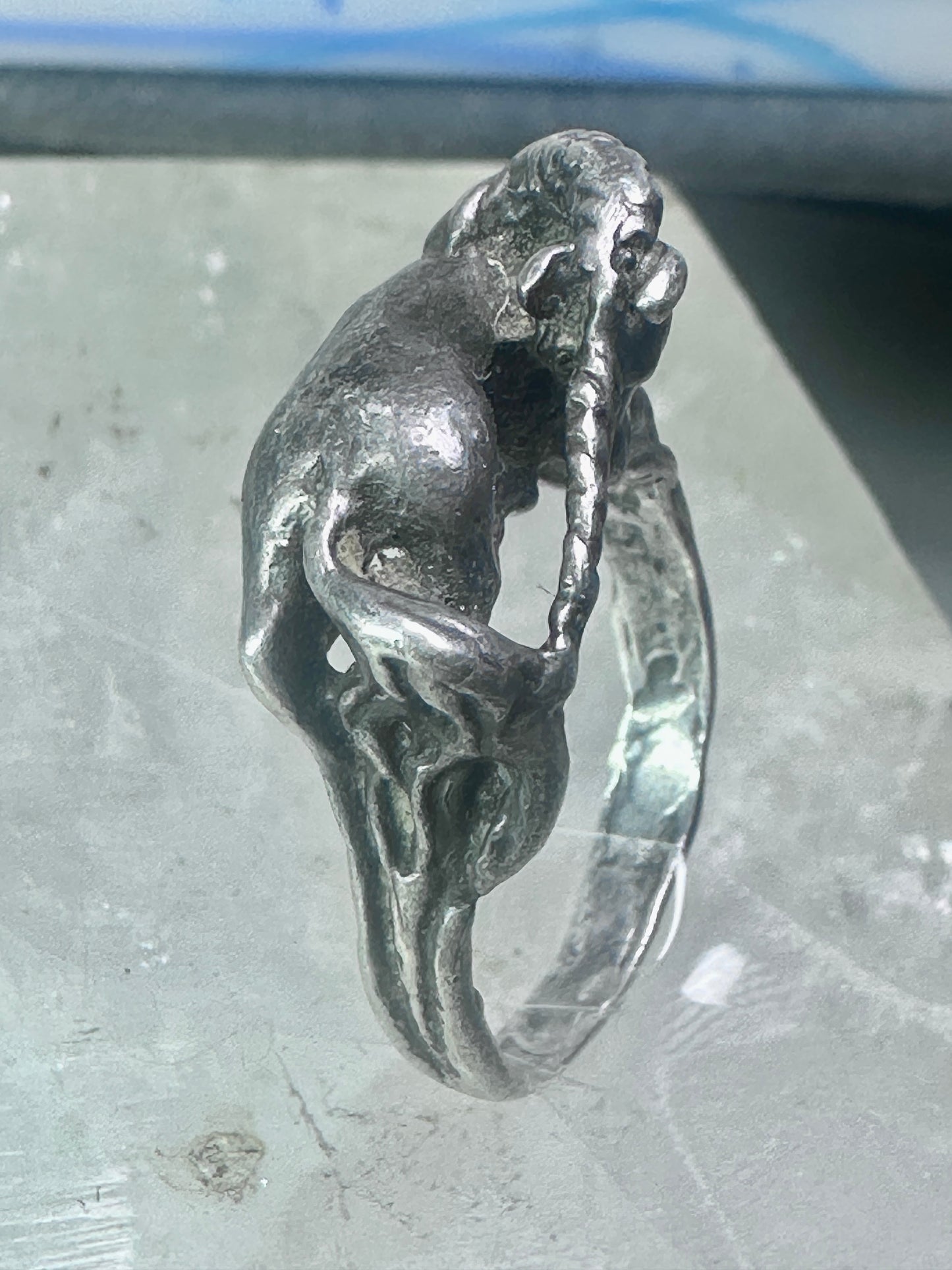 Unicorn Ring by horse band size 7 sterling silver women girls