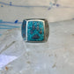 Bear Paw ring coral chips turquoise size 10.75 sterling silver women men