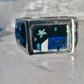 Navajo ring K Nez Storyteller Shooting Stars Village lapis opal size 7.75 sterling silver