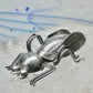 Vintage Taxco Sterling Silver Beetle Pin Mexican Insect Brooch 1 3/4" 6.5g 925