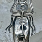 Vintage Taxco Sterling Silver Beetle Pin Mexican Insect Brooch 1 3/4" 6.5g 925