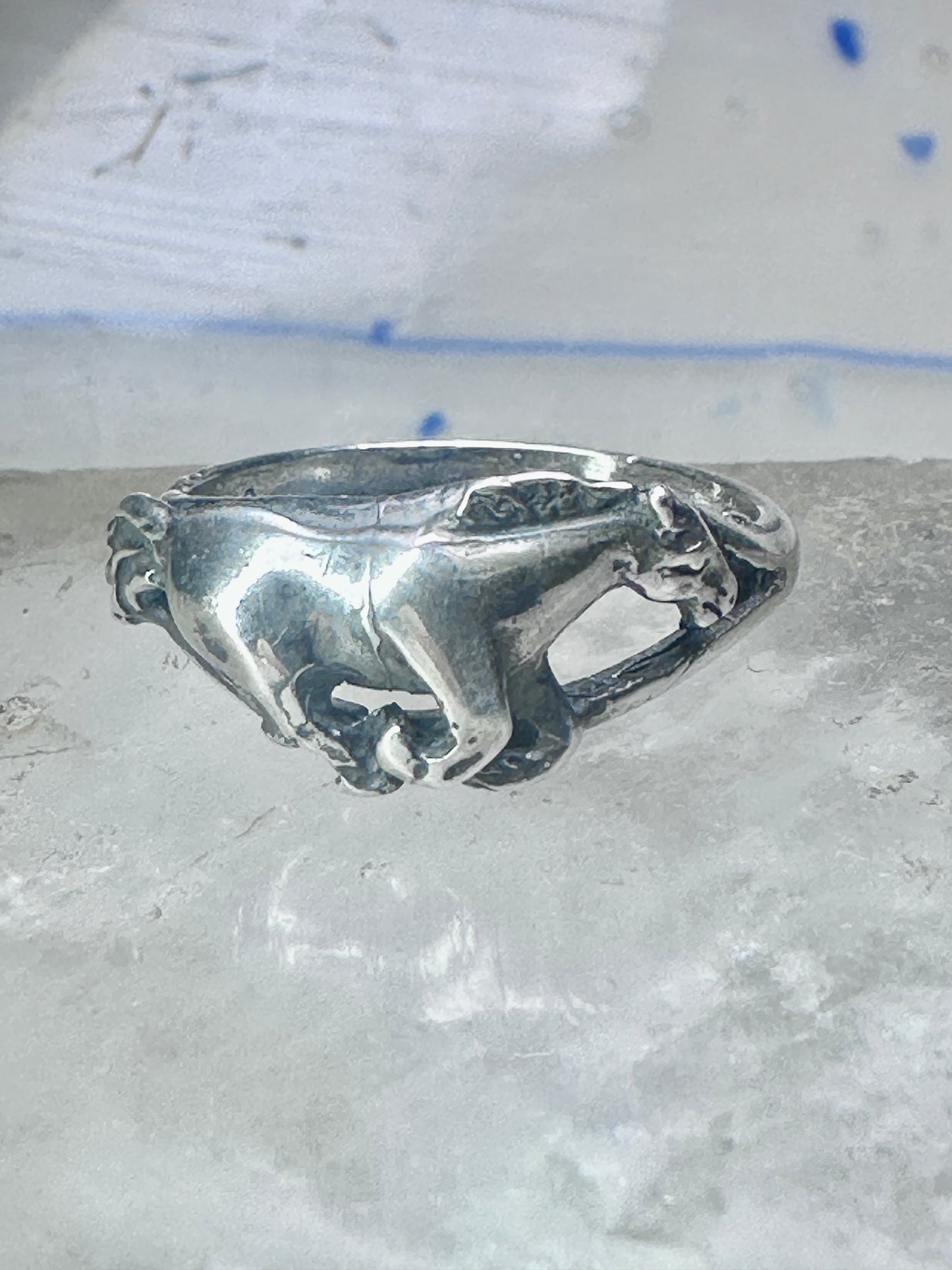 Galloping Horse Ring by Ott band size 8.75 cowgirl sterling silver women girls