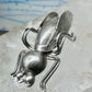 Vintage Taxco Sterling Silver Beetle Pin Mexican Insect Brooch 1 3/4" 6.5g 925