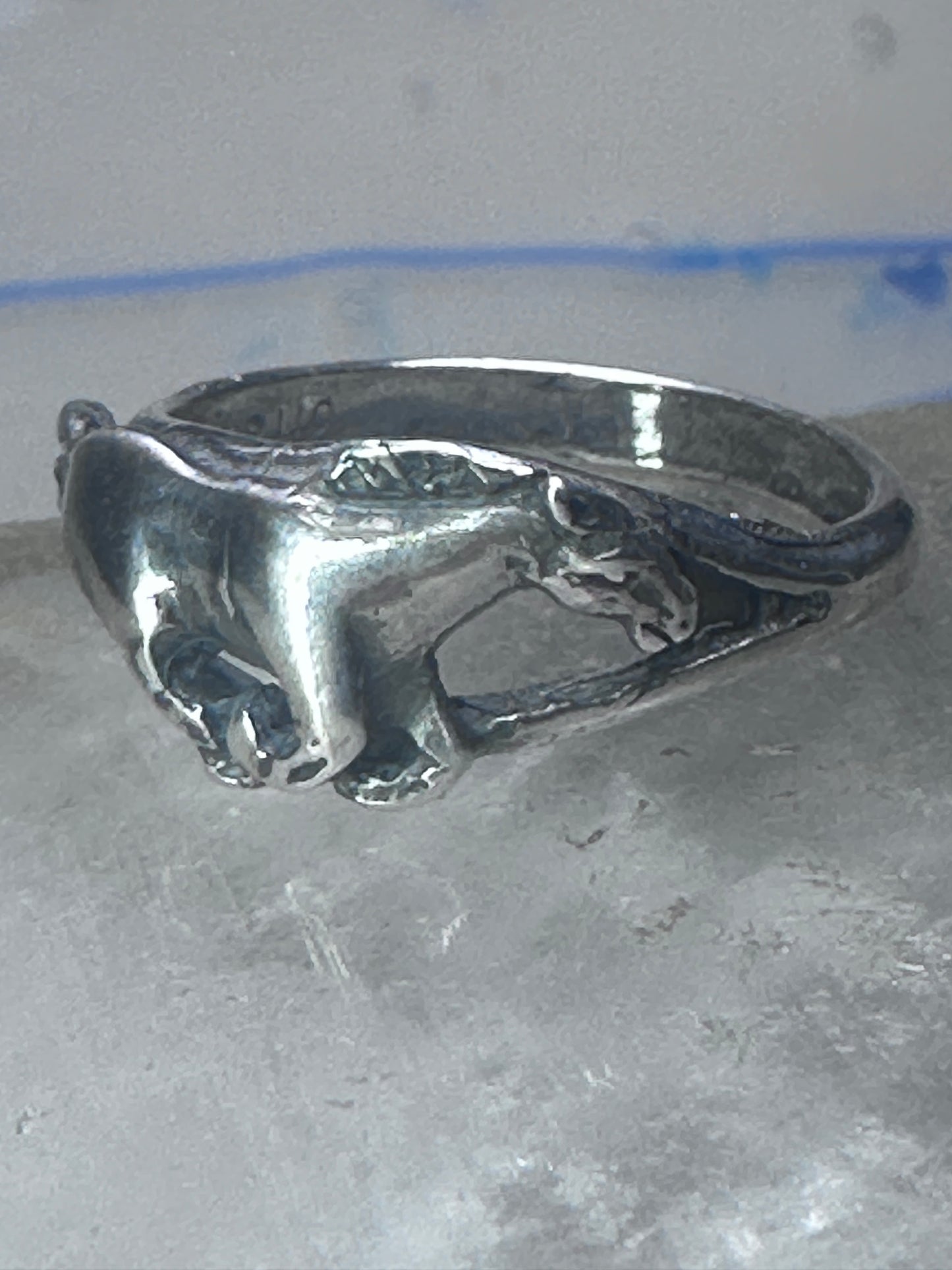Galloping Horse Ring by Ott band size 8.75 cowgirl sterling silver women girls