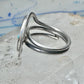 Vintage Mexican Sterling Silver Face Mask Ring Inlay Tribal Statement Band Size 8.7 AS IS