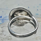 Vintage Mexican Sterling Silver Face Mask Ring Inlay Tribal Statement Band Size 8.7 AS IS