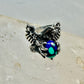 Eagle ring Azurite World band size 10 stars & stripes Patriotic southwest sterling silver women  men