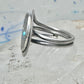 Vintage Mexican Sterling Silver Face Mask Ring Inlay Tribal Statement Band Size 8.75 AS IS