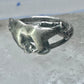 Galloping Horse Ring by Ott band size 4 cowgirl pinky sterling silver women girls