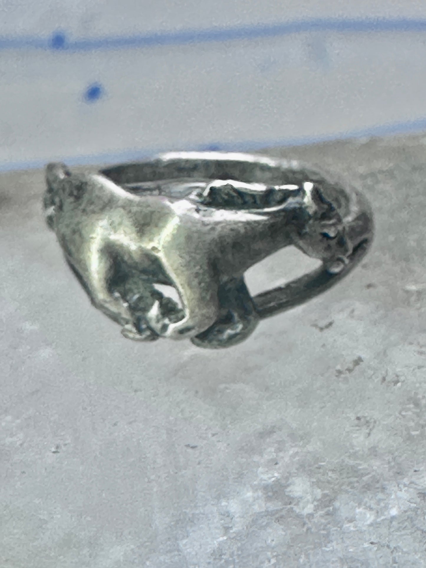 Galloping Horse Ring by Ott band size 4 cowgirl pinky sterling silver women girls