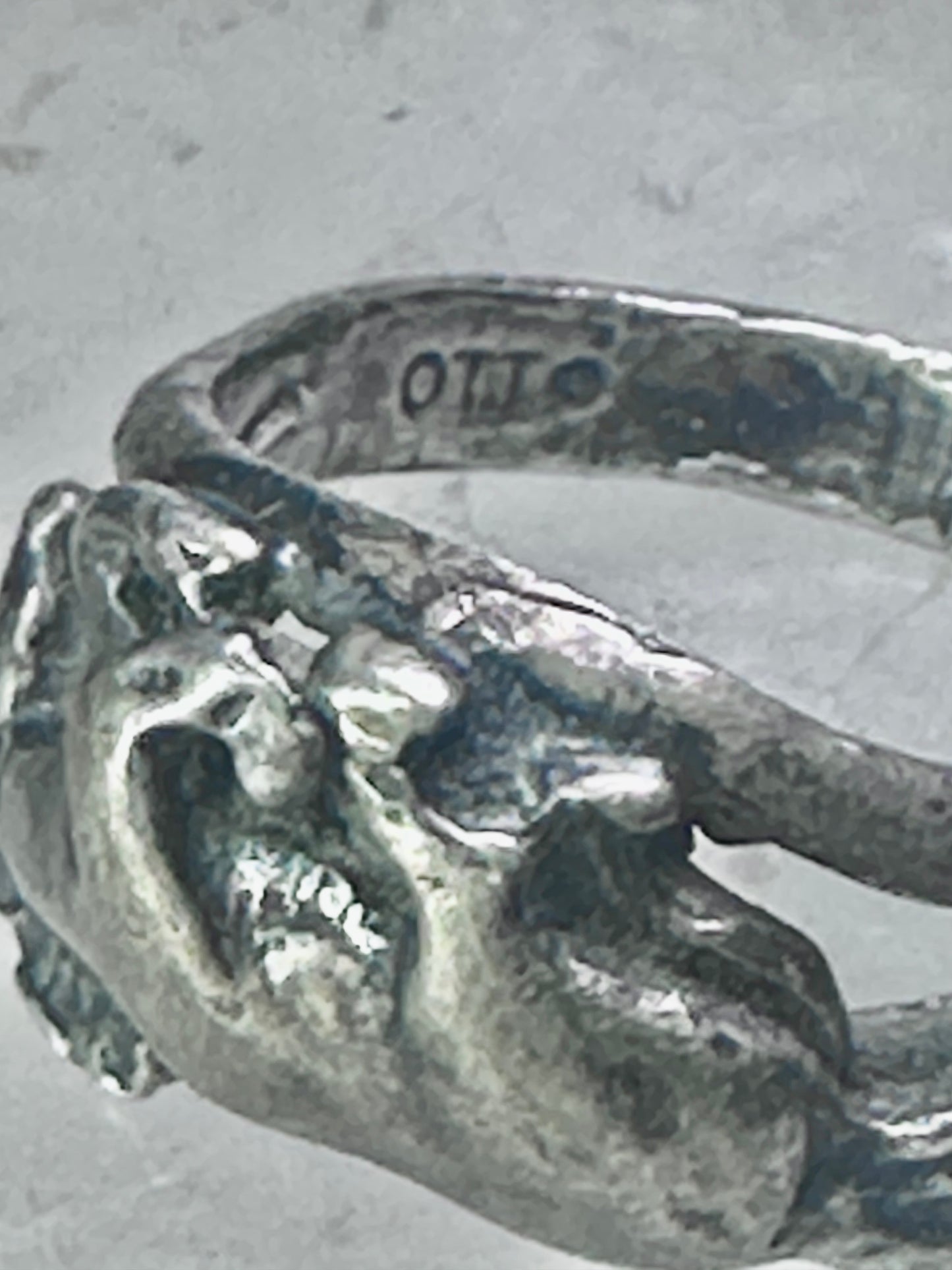 Galloping Horse Ring by Ott band size 4 cowgirl pinky sterling silver women girls