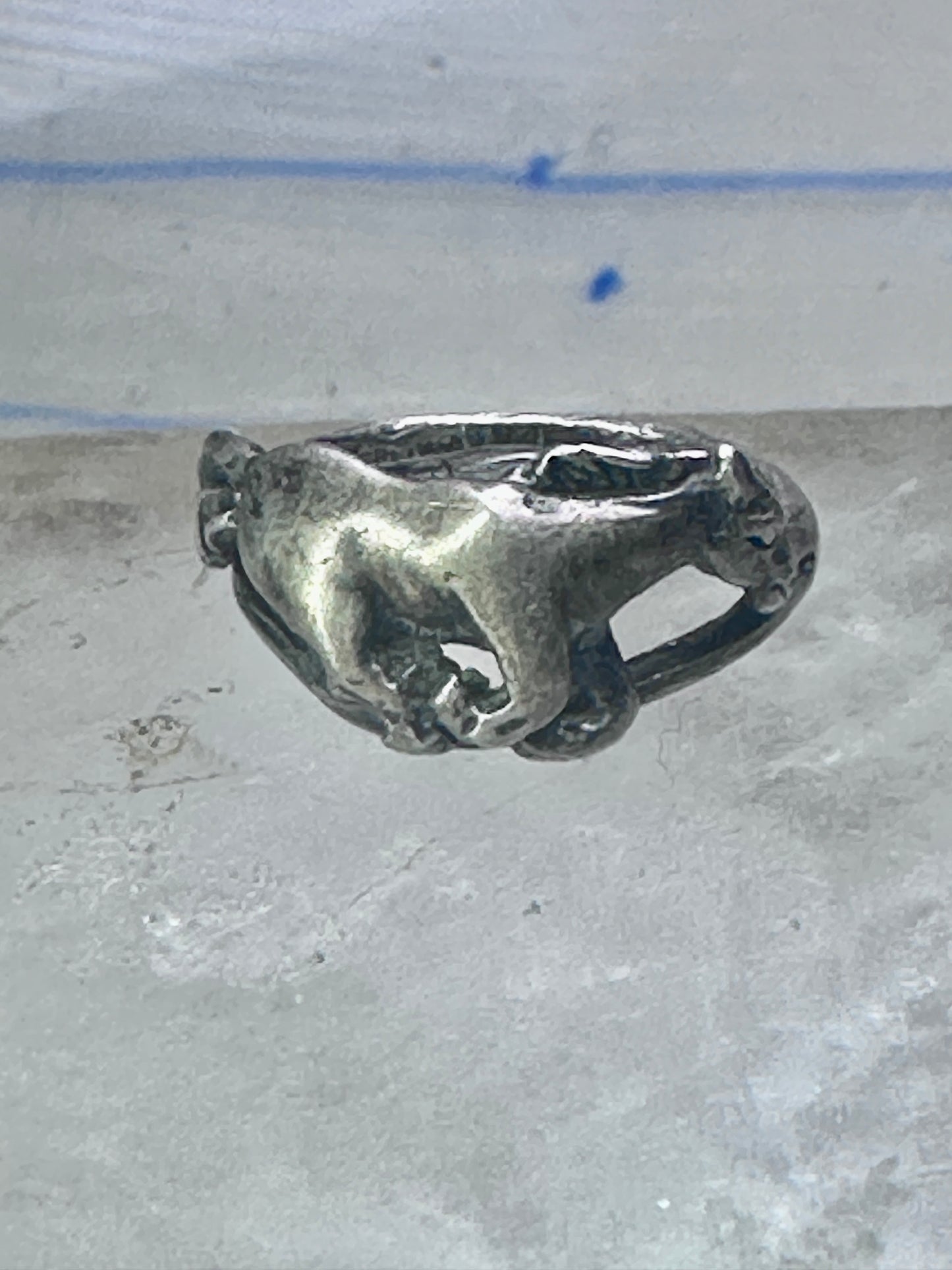 Galloping Horse Ring by Ott band size 4 cowgirl pinky sterling silver women girls