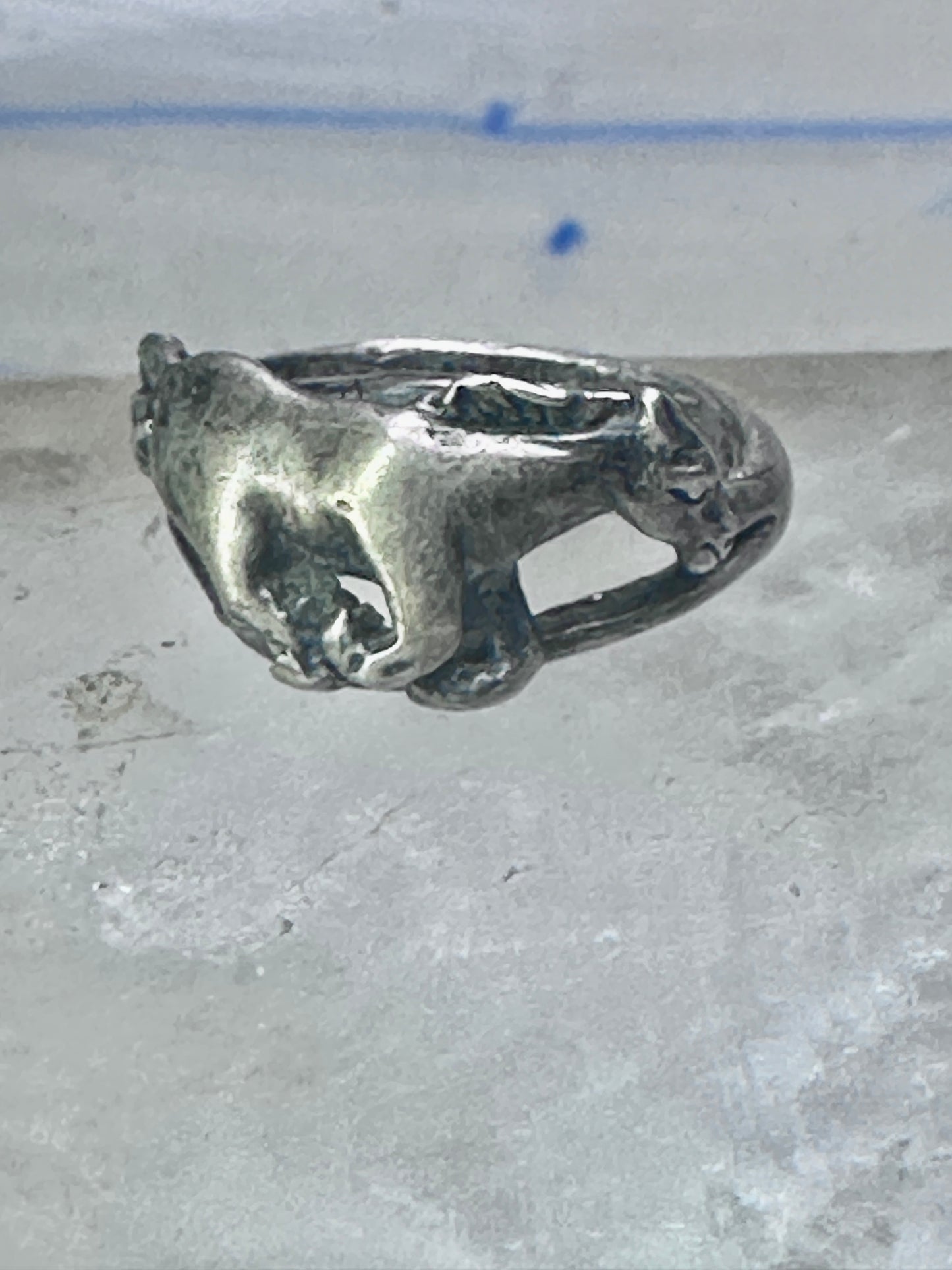 Galloping Horse Ring by Ott band size 4 cowgirl pinky sterling silver women girls