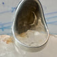 Navajo long turquoise coral ring leaves size 9.75 sterling silver women