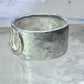 Horseshoe Ring Good Luck band size 9.25 cowboy sterling silver women men