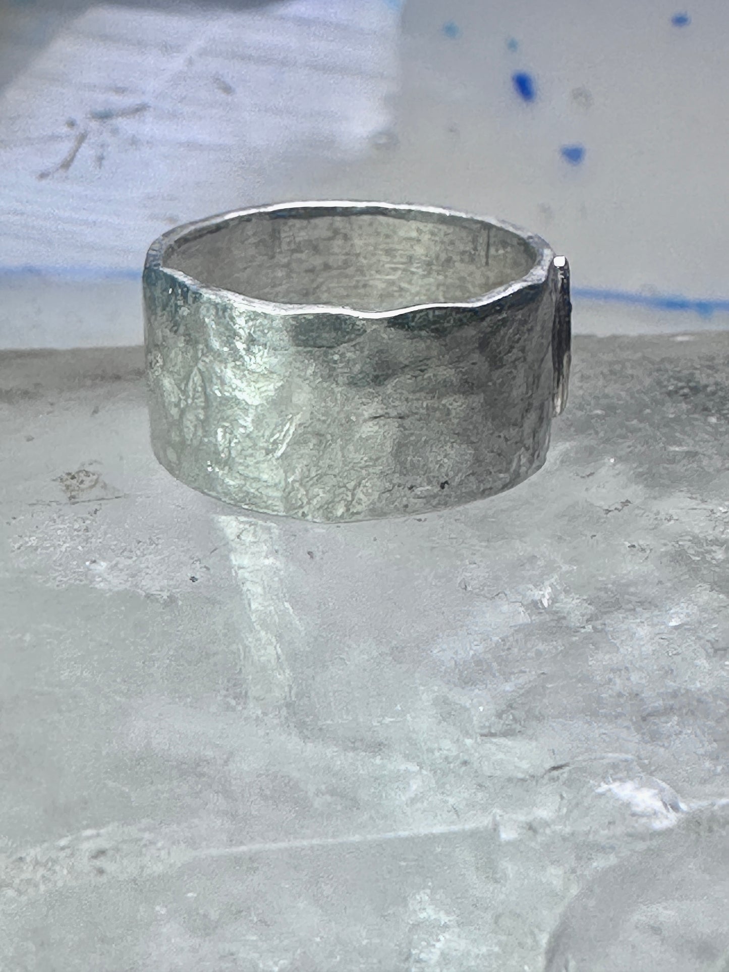 Horseshoe Ring Good Luck band size 9.25 cowboy sterling silver women men