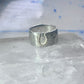 Horseshoe Ring Good Luck band size 9.25 cowboy sterling silver women men
