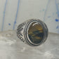 Tiger Eye ring size 10.75 Mexico sterling silver men women&nbsp;