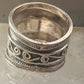 Cigar band ring rope design size 7.50 sterling silver women&nbsp;