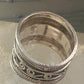 Cigar band ring rope design size 7.50 sterling silver women&nbsp;