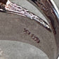 Face ring figurative multi pave CZ band rose gold over sterling silver size 9.75 women