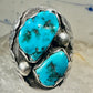 Navajo ring size 10.50 turquoise band sterling silver band women men