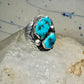 Navajo ring size 10.50 turquoise band sterling silver band women men