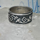 Floral ring flower band size 6.75 sterling silver women
