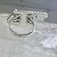 Gun ring turquoise southwestern band size 8.75 sterling silver women