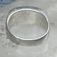 Vintage Sterling Silver Turquoise Chip Inlay Southwestern Band Ring Size 9 7.9g