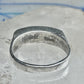Vintage Sterling Silver Green Turquoise Geometric Channel Inlay Band Ring Size 6.25 3.2g