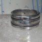 Spinner ring size 7.25 spinner biker band sterling silver women